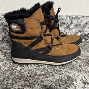 Sorel Women’s Whitney Size 11 Boots Short Snow Elk/Black Granola GorpCore Cabin